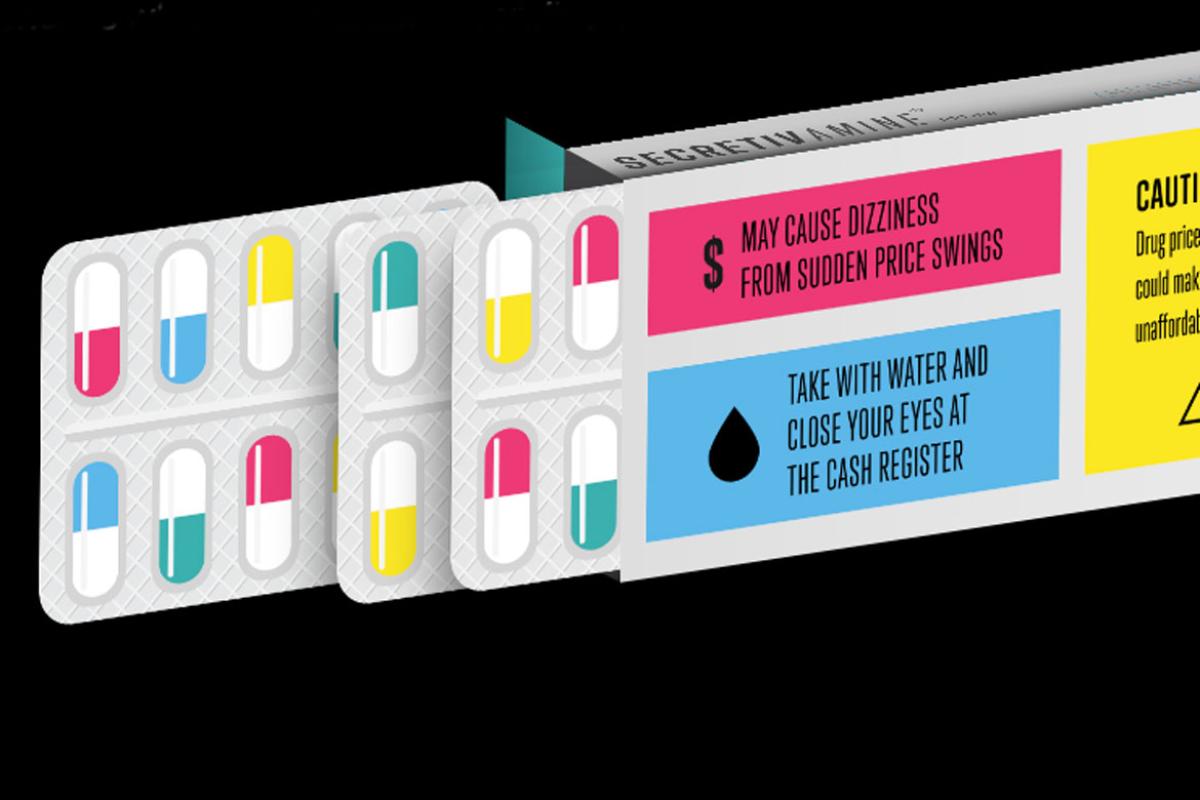 Prescriptions with warning notes about cost.