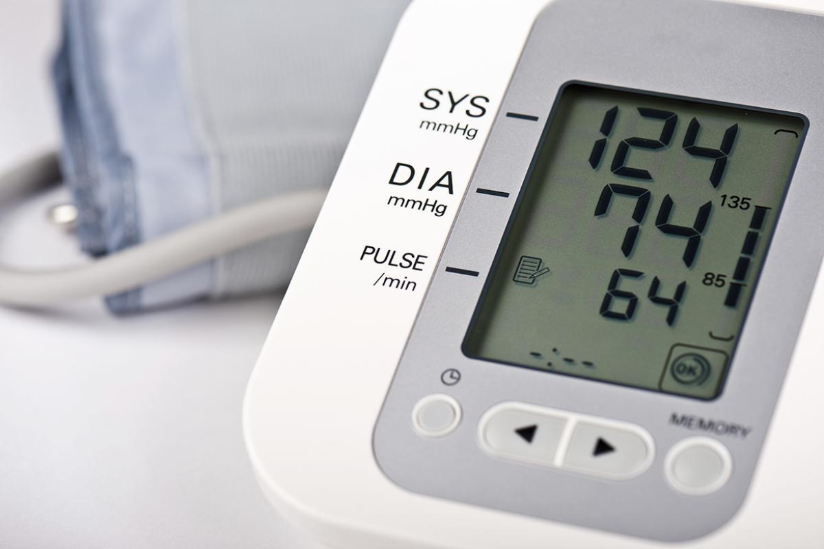 Blood pressure device with digital readout. 