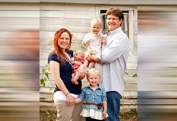 Third year resident with her family